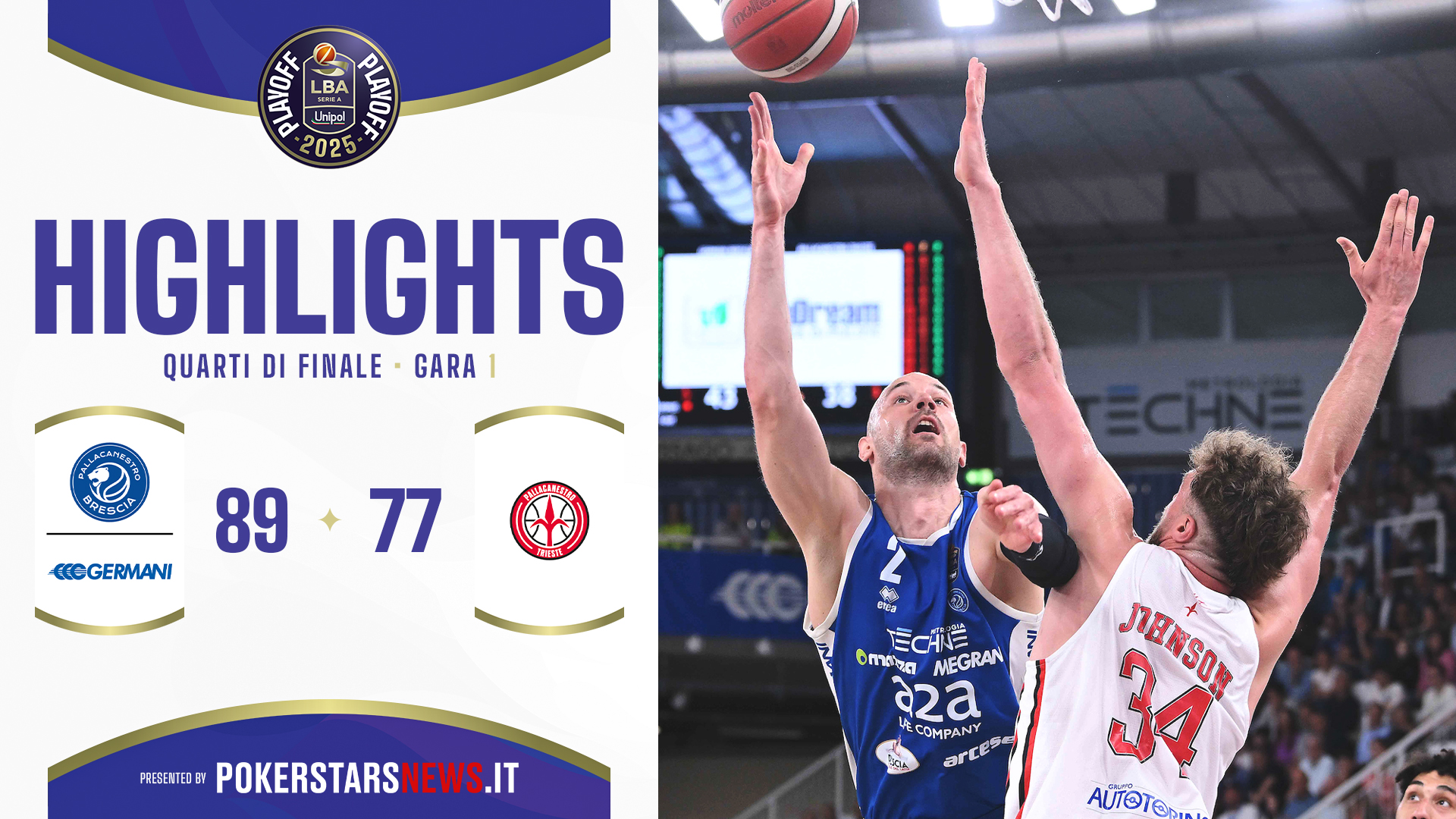 immagine - Germani Brescia - Pallacanestro Trieste | Quarti di Finale | Gara-1