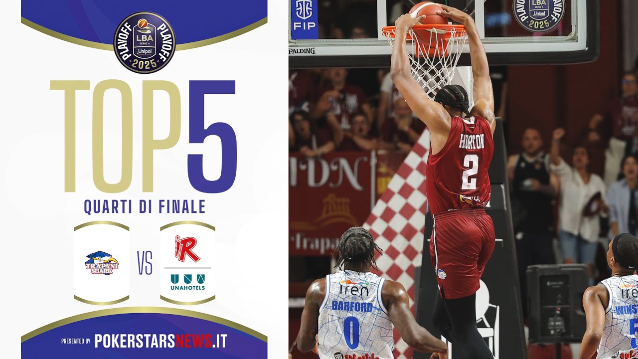 immagine - Top 5 PokerstarsNews | Trapani - Reggio Emilia | QF LBA Playoff