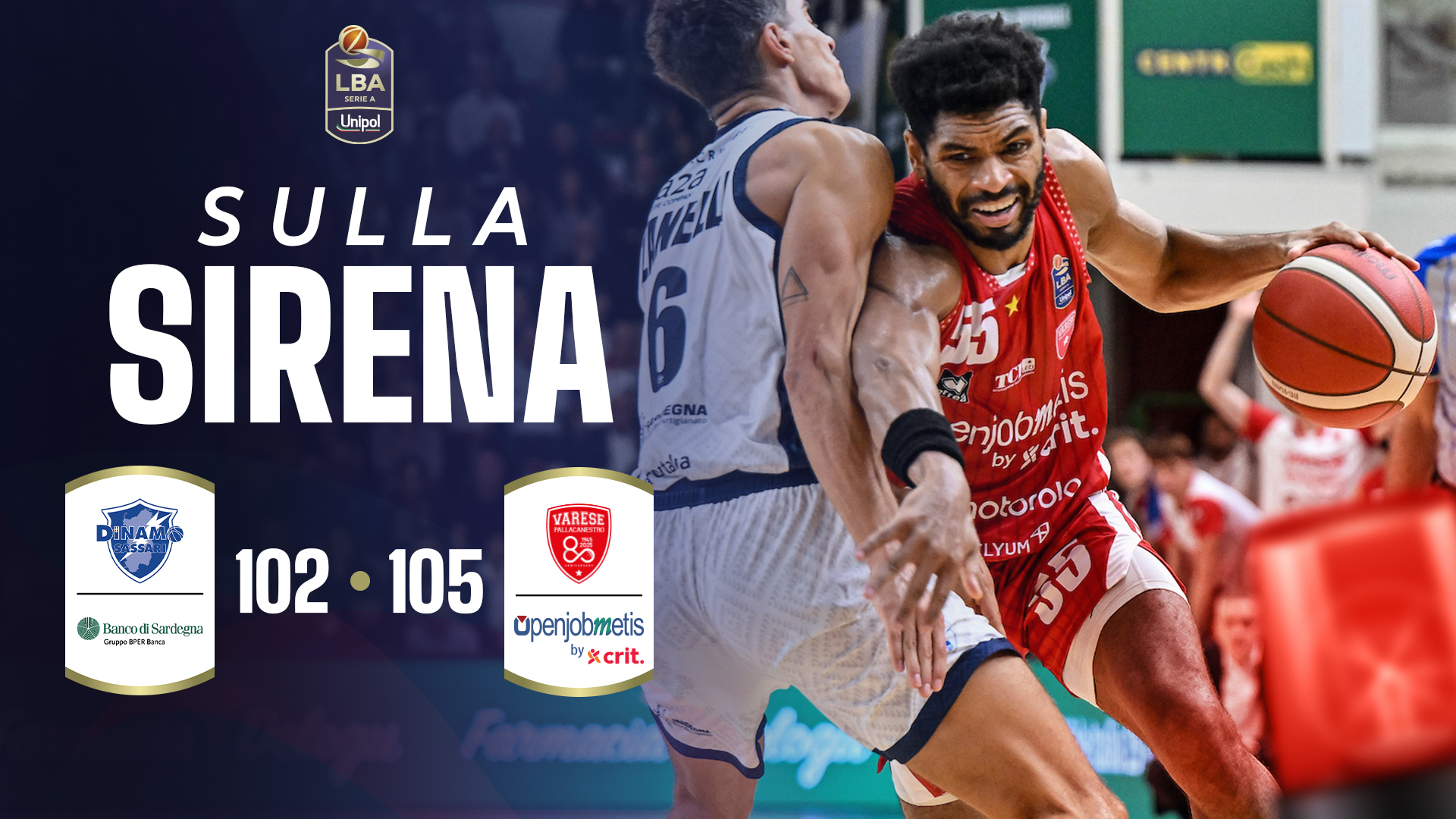 immagine - 🚨 Sulla sirena: gli ultimi due minuti di Sassari vs Varese